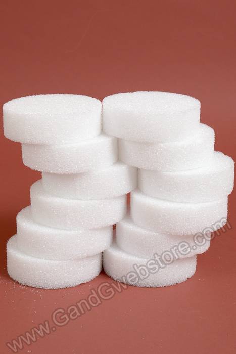 Gramco Styrofoam Round Disks Craft Supplies, 1 x 5 Diameter White, 6-Pack