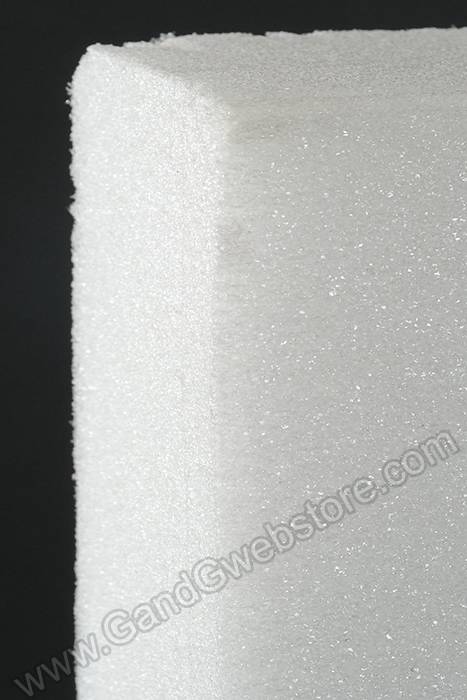 6 x 12 x 1/4 Thick White Foam Sheet Pack- 4 Sheets (900665