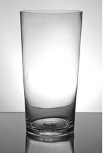 4" X 5" X 10" TRUMPET GLASS VASE CLEAR