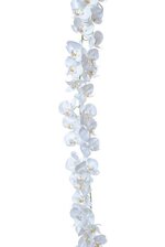 52" ORCHID GARLAND WHITE