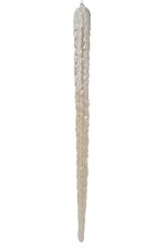 48" PLASTIC ICICLE W/GLITTER CANDY APPLE WHITE