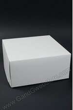 12" X 12" X 5.5" TWO PIECE BOX WHITE PKG/5