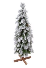 5FT LONG NEEDLE PINE TREE GREEN/SNOW