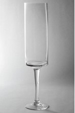 4.5" X 19.75" GLASS VASE CLEAR