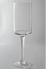4.5" X 15.75" GLASS VASE CLEAR