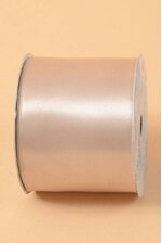 2.5" X 10YDS WIRED SATIN RIBBON SABLE