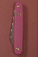 4" SWISS FLORAL STRAIGHT KNIFE PINK HANDLE