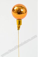 40MM GLOSS GLASS BALL ORNAMENT COPPER PKG/48