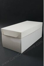 25" X 12" X 10" TWO PIECE BOX WHITE PKG/5