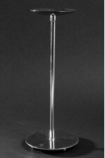 14" METAL CANDLE HOLDER STAND SILVER