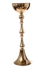 31" METAL BOUQUET STAND GOLD