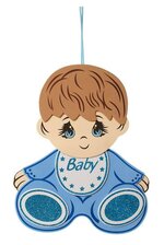 15.5"H BABY SHOWER BABY BOY FOAM SIGN BLUE