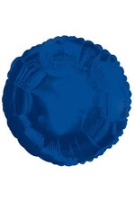18" ROUND SHAPE FOIL BALLOON NAVY BLUE PKG/10