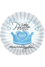 18" WELCOME LITTLE PRINCE PKG/10