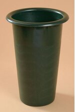 10.5" X 7" PLASTIC STOCK VASE GREEN