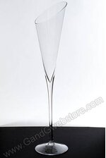 10" X 40" GALA GLASS VASE CLEAR