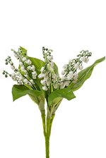 11" LILY OF VALLEY BUSH WHITE