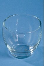 2.5" X 2.5" ROLY POLY VOTIVE HOLDER CLEAR