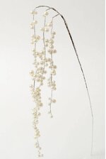 39" HANGING STEM W/PEARL BEADS SILVER