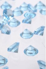 20MM ACRYLIC DIAMOND LIGHT BLUE PKG/1LB