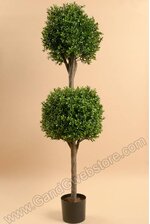 4FT DOUBLE BALL BOXWOOD TOP GREEN