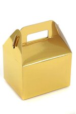 4" X 3.25" FAVOR BOX GOLD PKG/12