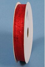 5/8" X 25YDS FLASH WIRED RIBBON RED
