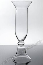 8.5" X 8.5" X 25.5" GLASS VASE CLEAR