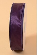 1.5" X 50YDS WIRED SHEER SPRING RIBBON EGGPLANT