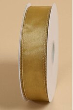 1.5" X 50YDS WIRED SHEER ESSENCE RIBBON GOLD