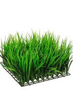 6" PLASTIC WHEAT GRASS MAT GREEN