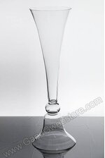 9.5" X 10.5" X 31.5" GLASS VASE CLEAR