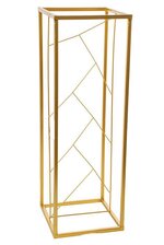 31.5" SQUARE METAL STAND GOLD
