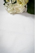 90" X 132" RECTANGLE POLYESTER TABLE COVER WHITE
