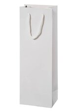 WINE PAPER BAGS W/ROPE WHITE
