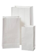 PAPER BAGS (PKG/50) WHITE