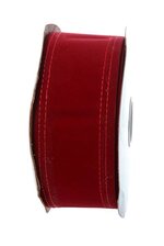 2.5" X 20YDS WIRED VELVET RIBBON HOLIDAY RED