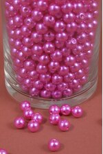 8MM ABS PEARL BEADS HOT PINK PKG(500g)