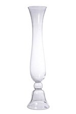 5.5" X 23.5" REVERSIBLE GLASS VASE CLEAR