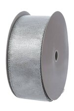 2.5" x 50Y WIRED SHEER METALLIC SILVER #40
