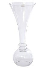 20" Reversible Glass Vase Clear