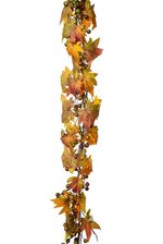 6FT MAPLE/BERRY GARLAND FALL