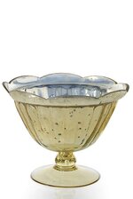 8" X 6.5" CARRAWAY COMPOTE GOLD