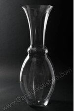 8.5" X 27.5" GLASS VASE CLEAR