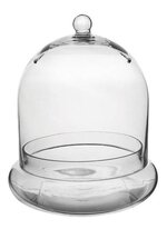 11.5" TERRARIUM GLASS CLOCHE CRYSTAL