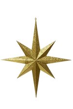24" 8-POINTS STAR GOLD GLITTER