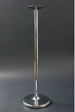 28.5" METAL CANDLE STAND SILVER