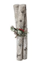 19"x4.5" DECO ICED FAUX BIRCH BUNDLE FROSTED