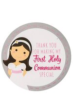 2" FIRST COMMUNION STICKER LABELS GIRL PKG/4