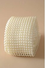 4.5" X 10YDS PEARL MESH WRAP PEARL IVORY